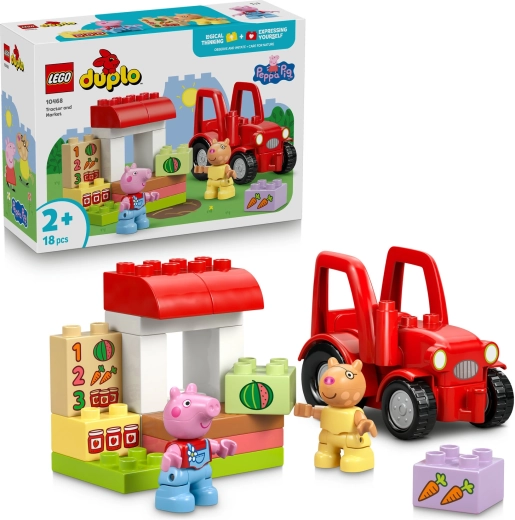 LEGO DUPLO Peppa Pig Traktor und Markt