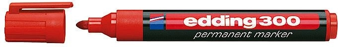 Industrieller Permanentmarker rot Edding 300