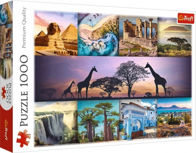 Trefl Puzzle 1000 Teile - Collage Afrika