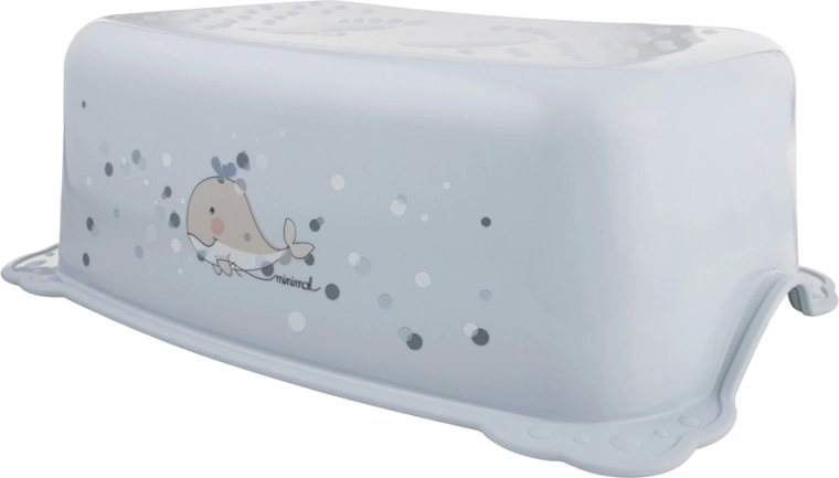 Maltex rutschfester Tritthocker Wal, Satin Blue