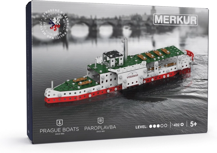Merkur Raddampfer Vyšehrad – Bausatz mit 432 Teilen