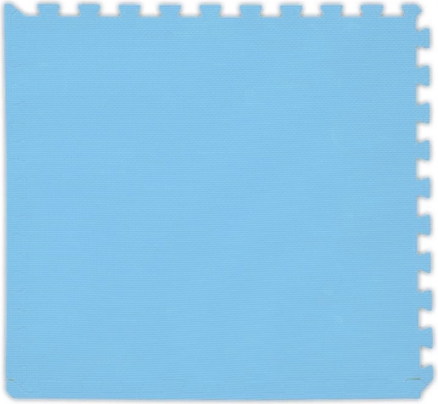 Baby-Schaumstoffteppich hellblau mit Rändern