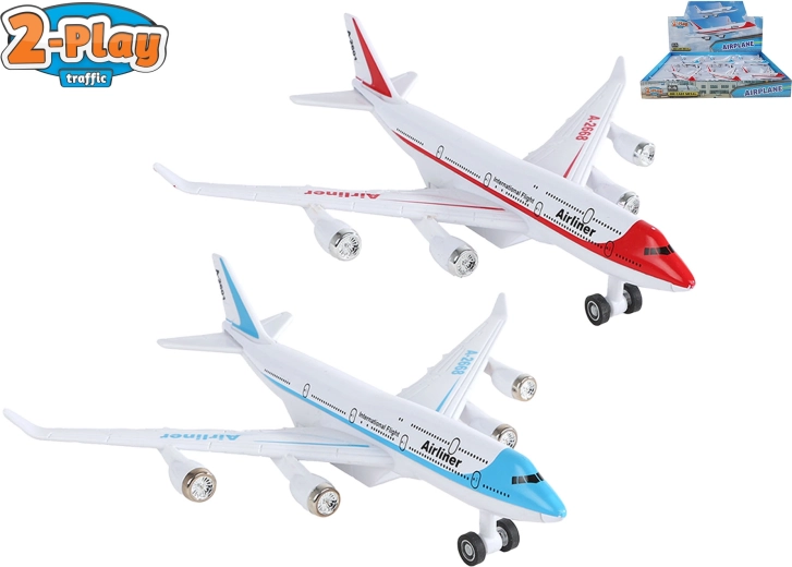 2-Play Traffic Metallflugzeugmodell mit Rückziehfunktion 16 cm