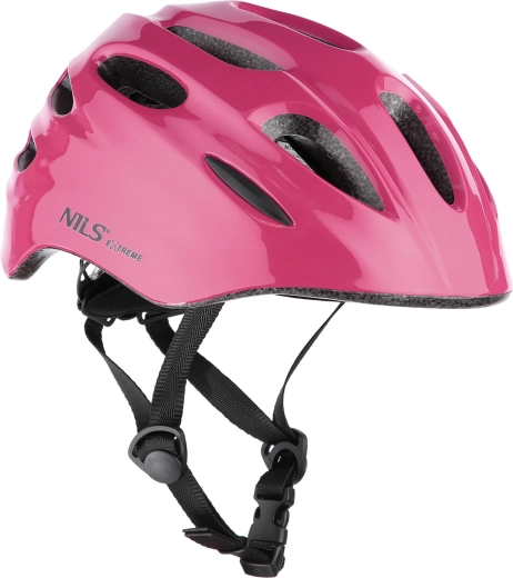 Fahrradhelm mit Rücklicht NILS Extreme MTW01 rosa – XS (44–48)