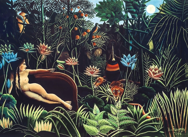 Holzpuzzle-Kunst: Henri Rousseau - Der Traum 200 Teile