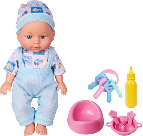 Baby mit Pipi-Funktion und Zubehör 28 cm