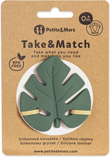 Silikon-Beißring PETITE & MARS Take & Match Misty Green