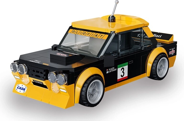 CaDA Fiat Abarth 131 Bausatz, schwarz, im Maßstab 1:24