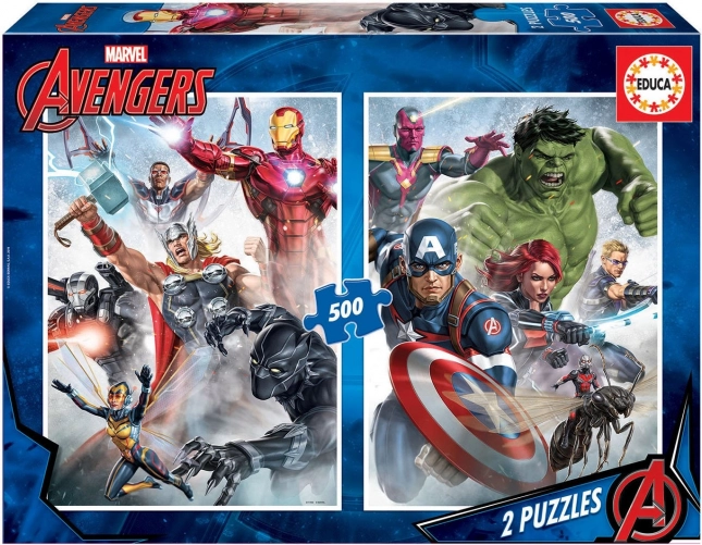 Educa Puzzle Avengers 2x500 Teile
