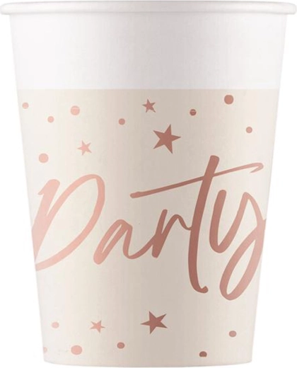 Papier-Partybecher 200 ml, 8 Stk.