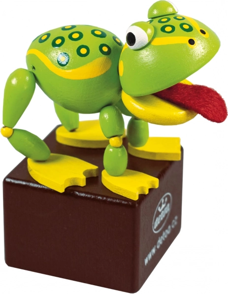 Detoa hölzerne Figur Frosch