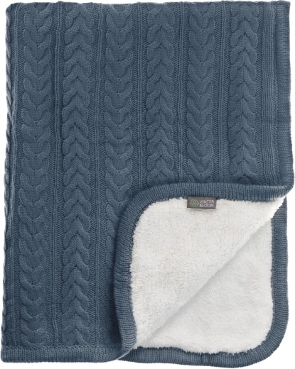 VINTER & BLOOM Decke Cuddly Storm Blue