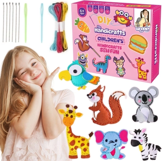 Woopie Kinder-Nähset aus Filz DIY – Anhänger und Tierchen