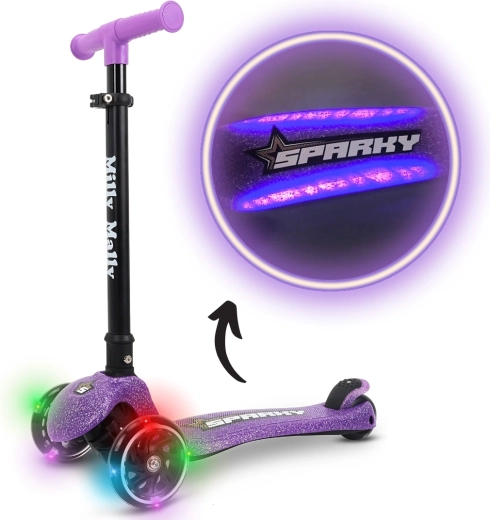 Milly Mally dreirädriger Kinderroller Sparky violet