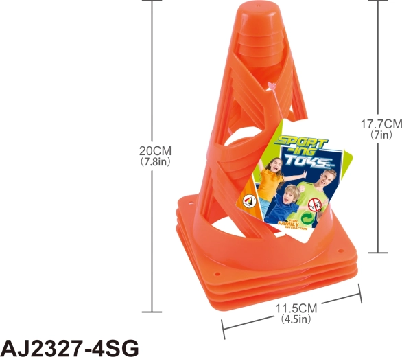 Trainingskegel 18 cm – Set mit 4 Stück
