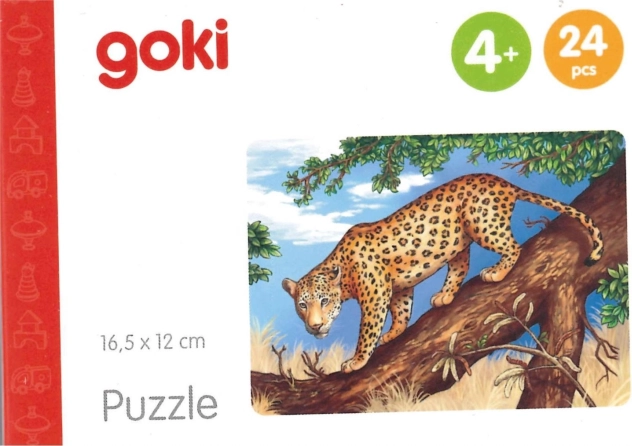 Goki Holzpuzzle Afrikanische Tiere – Jaguar, 24 Teile