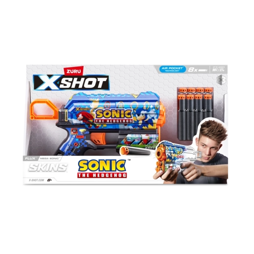 X-Shot Skins Flux Sonic the Hedgehog Blaster, verschiedene Ausführungen