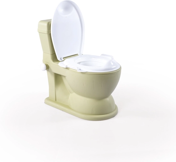 Kinder-Toilette XL Eco Green mit Licht und Sound, 45 × 28 × 40 cm