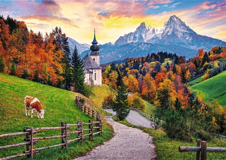Puzzle Herbst in den Bayerischen Alpen 2000 Teile