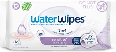 Feuchttücher WATERWIPES Soothing Clean 3in1, 60 Stk.