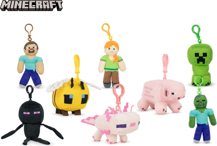 Minecraft Plüsch-Schlüsselanhänger 12 cm