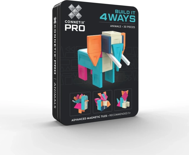 CONNETIX PRO Konstruktionsset Tiere Build It 4 Ways Animals Pack – 30 Teile