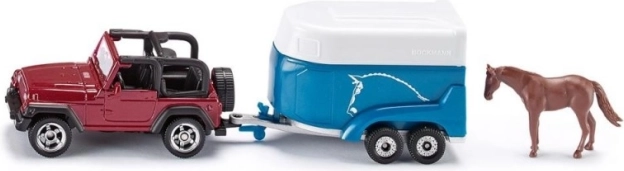 Jeep mit Pferdeanhänger