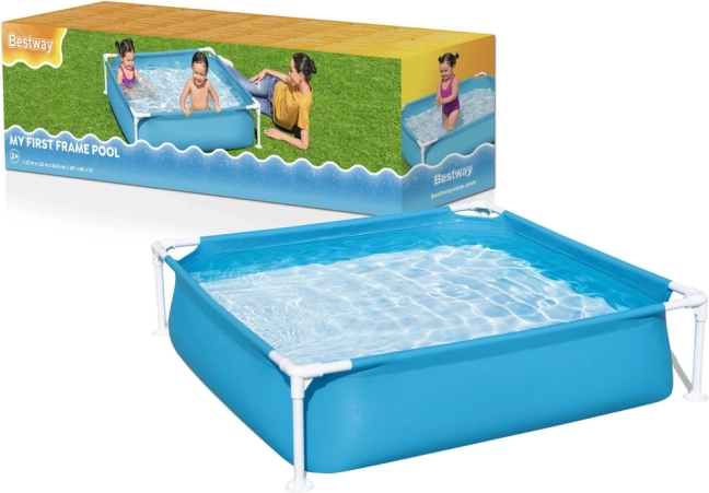 Garten-Rahmenpool für Kinder 122 × 122 × 30 cm BESTWAY