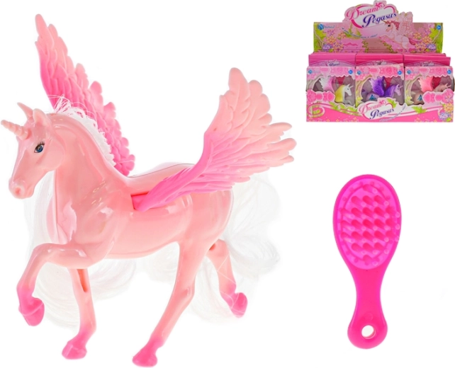 Magisches Einhorn mit Flügeln 12,5 cm mit Kamm
