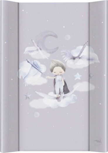 Ceba Baby Wickelauflage mit fester Platte 50 × 70 cm Basic Wild Swans