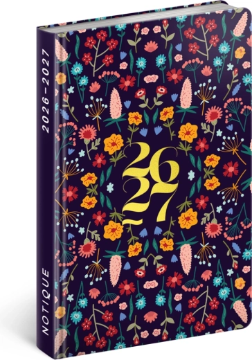 Notique 18‑monatiger Taschenkalender Petito Flora 2026/2027, 11 × 16 cm