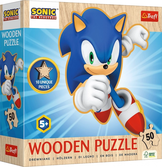Holzpuzzle mit 50 Teilen SONIC