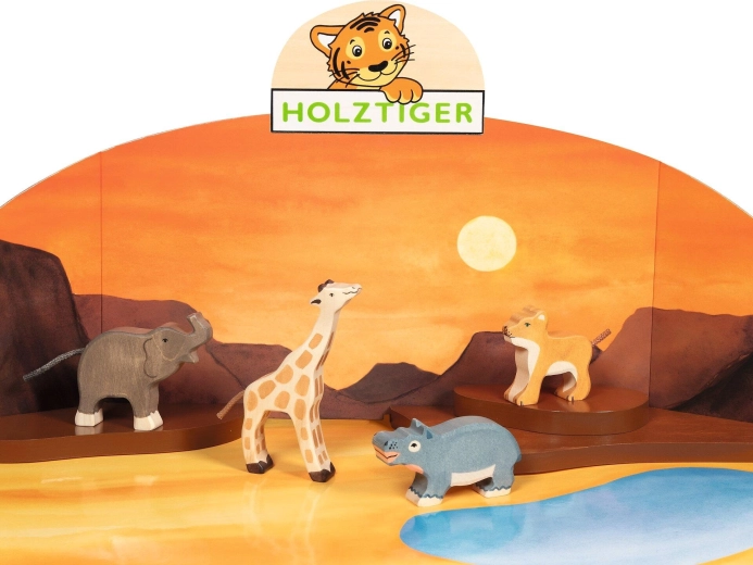 Set wilder Tiere HOLZTIGER (4 Stück)