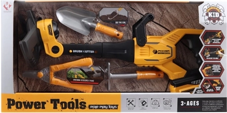 Kinder-Akku-Freischneider – Set mit Gartenschere und Schaufel