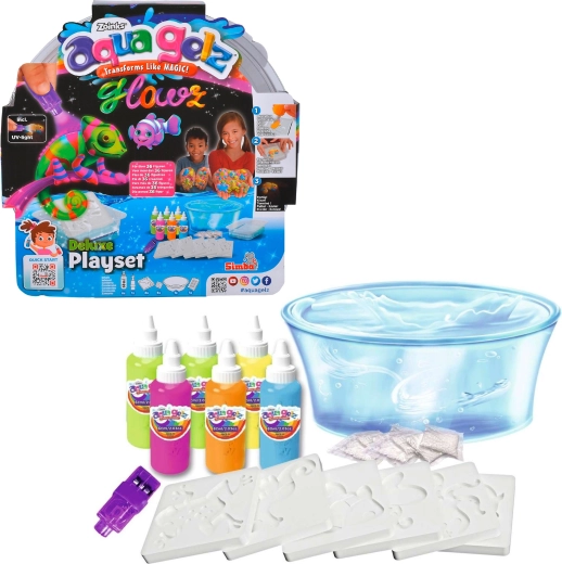 Aqua Gelz großes kreatives Deluxe-Set leuchtet im Dunkeln