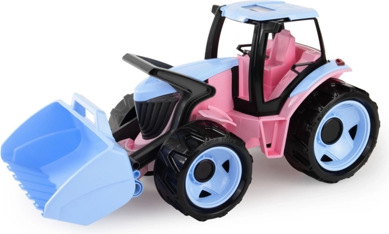 Kindertraktor mit Schaufel 62 cm, rosa