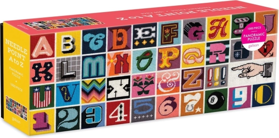 Galison Panoramapuzzle Stickerei A bis Z 1000 Teile