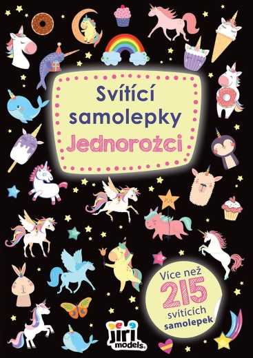 Jiri Models leuchtende Einhorn-Sticker 215 Stk.