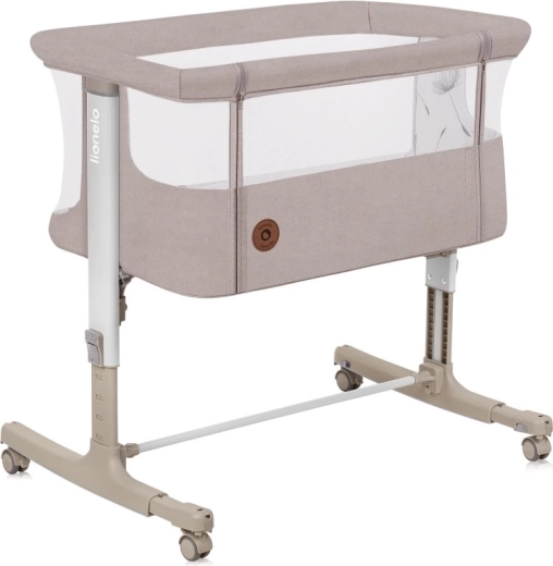 Lionelo Aurora 3-in-1 Beistellbett und Wiege – Beige Cappuccino
