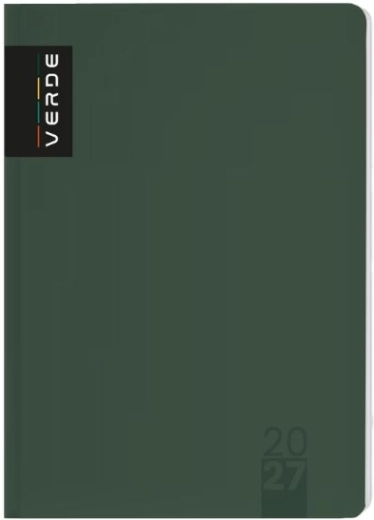 Verde Tageskalender A5 2027 grün