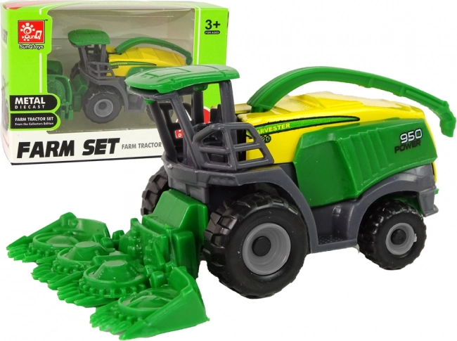 Grüner kleiner Landwirtschaftsmähdrescher – Spielzeug