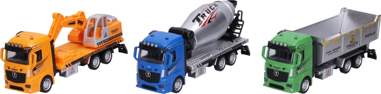 Baufahrzeug mit Rückzugmechanismus 21 cm - 1 Stück