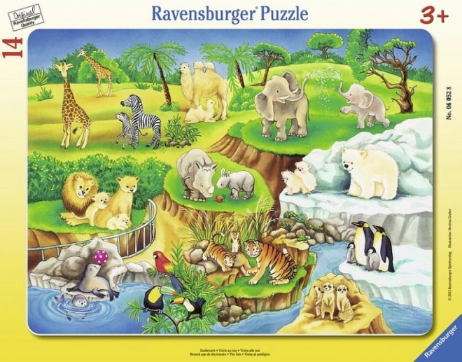 Puzzle 14 Elemente Besuch im Zoo