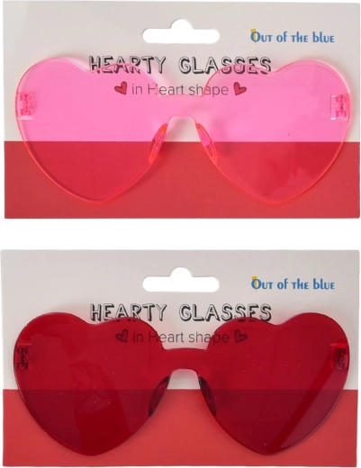 Herzförmige Party-Brille aus Kunststoff (2 Varianten)
