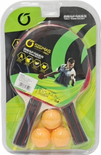 Set aus Tischtennisschlägern und -bällen für Kinder