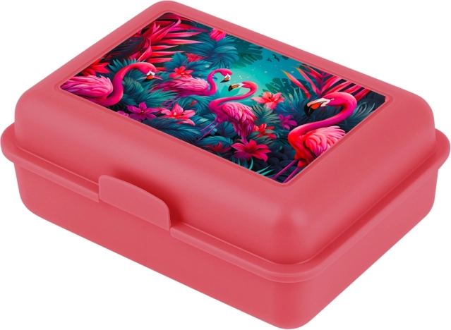Brotzeitbox mit Flamingos