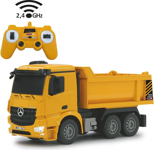 Jamara Mercedes-Benz Arocs Kipper mit Fernsteuerung 1:26 2,4 GHz – 1 Stück