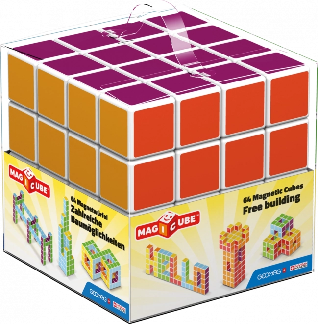 magnetische würfel geomag magicube free building 64 stück