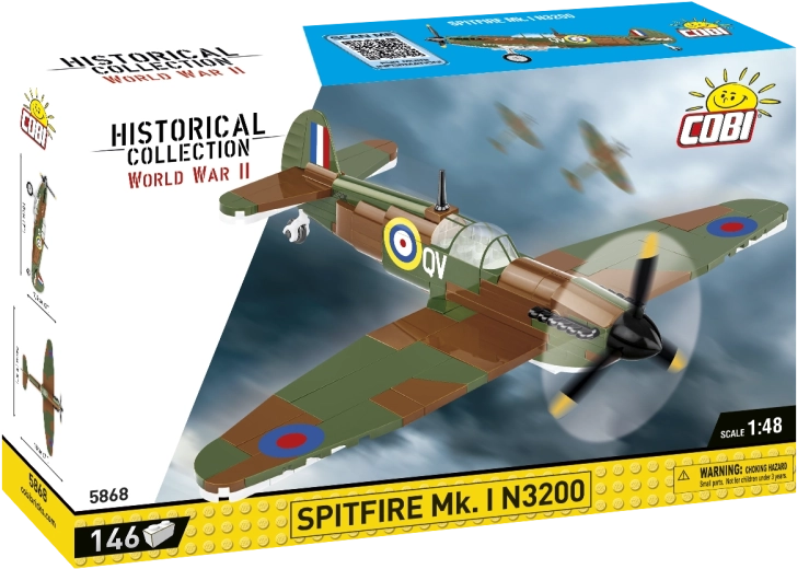 Cobi Spitfire Mk. I N3200 Bausatz 1:48 (146 Teile)