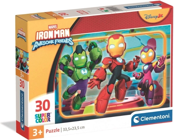 Puzzle mit 30 Teilen MARVEL IRON MAN und Freunde